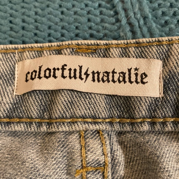 Rocker chic Colorful Natalie jeans Size M - Picture 4 of 12